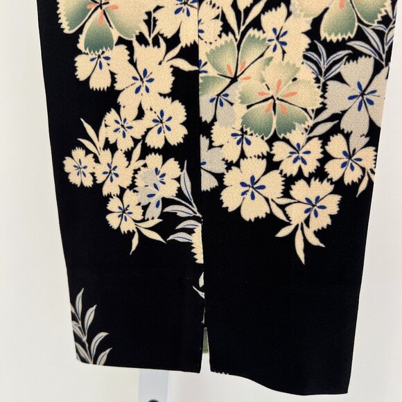 ETRO BLACK FLORAL VISCOSE PANTS SIZE IT 42 / US 8 NWOTS! - Picture 7 of 16
